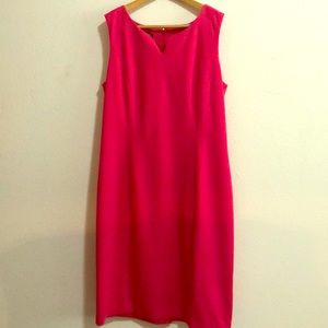 Talbots Fuchsia Pink Knit Sheath